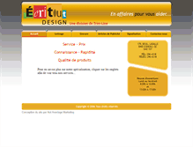 Tablet Screenshot of ecritoutdesign.com